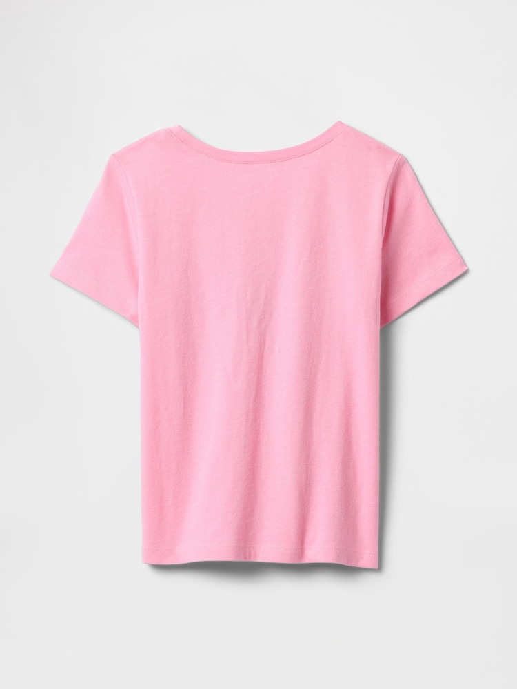 Rosa - Camiseta gráfica de manga corta y cuello redondo de Gap (6 meses - 5 años) - Imagen 2 de 5