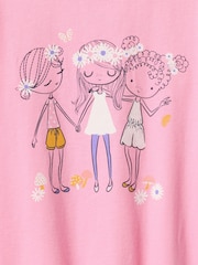 Rosa - Camiseta gráfica de manga corta y cuello redondo de Gap (6 meses - 5 años) - Imagen 3 de 5