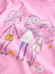 Rosa - Camiseta gráfica de manga corta y cuello redondo de Gap (6 meses - 5 años) - Imagen 4 de 5