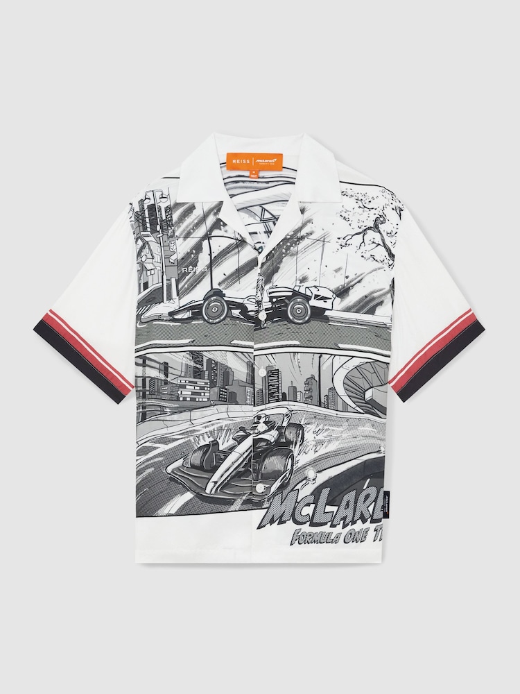 Reiss Black/White Suzuka McLaren F1 Team Suzuka GP Shirt - Image 2 of 8