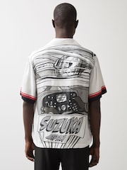 Reiss Black/White Suzuka McLaren F1 Team Suzuka GP Shirt - Image 4 of 8