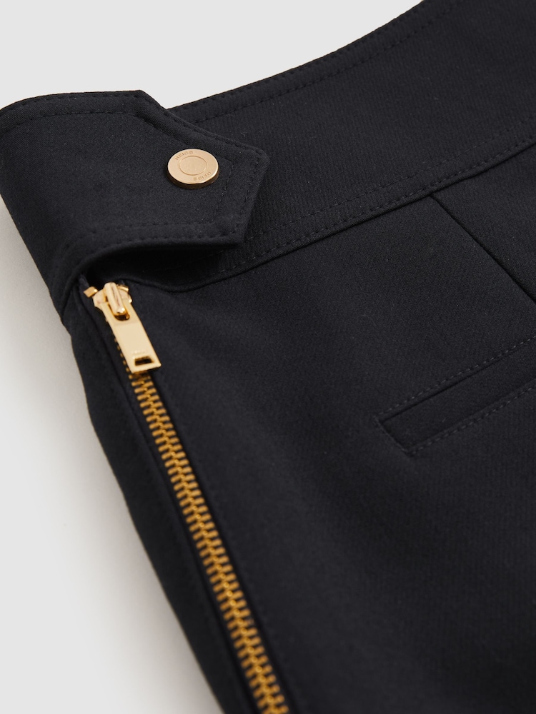 Reiss Navy Immie Stud-Detail Tailored Shorts - Image 7 of 7