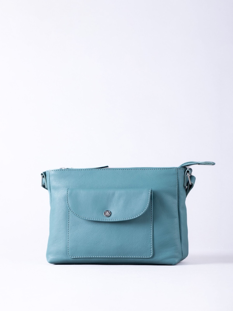 Lakeland Leather Blue Tarnly Cross-Body Bag - Image 1 of 5