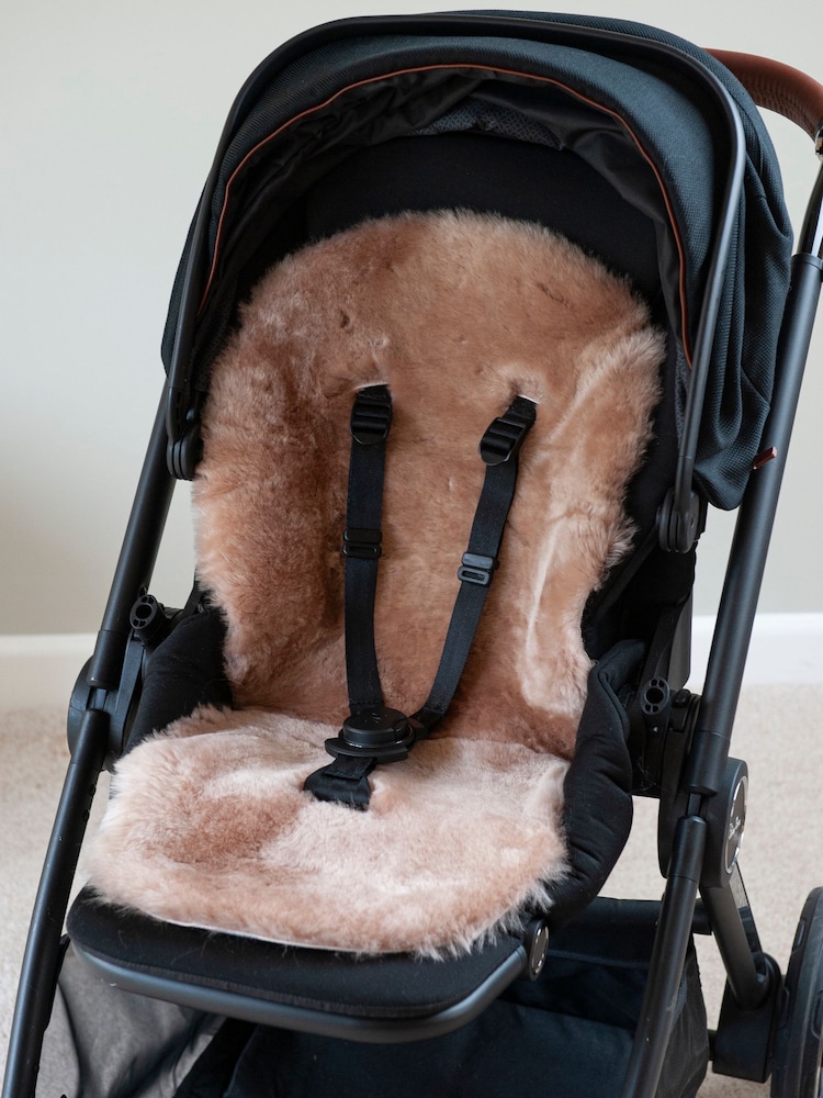 Naturally Sheepskins Blush Pink Lined Stroller Hand - Image 3 of 3