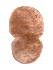 Naturally Sheepskins Blush Pink Lined Stroller Hand - Image 4 of 4