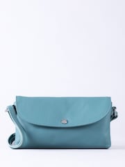 Lakeland Leather Blue Mini Tawns Flapover Bag - Image 2 of 4