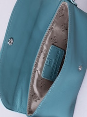 Lakeland Leather Blue Mini Tawns Flapover Bag - Image 3 of 4