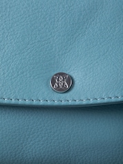 Lakeland Leather Blue Mini Tawns Flapover Bag - Image 4 of 4