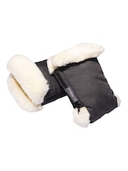Naturally Sheepskins Grey Lined Stroller Hand Mittens - Image 4 of 4