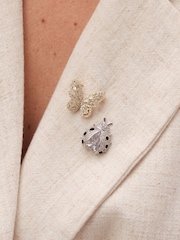 Jon Richard Silver Tone Bug Gift Boxed Brooches Pack Of 2 - Image 3 of 4