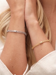 Jon Richard Silver Tone Mesh Kiss Bracelet - Image 2 of 3