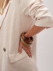 Jon Richard Yellow Dome Resin Bangle - Image 4 of 4