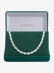Jon Richard Silver Tone Cubic Zirconia Mixed Stone Allway Necklace - Image 1 of 2