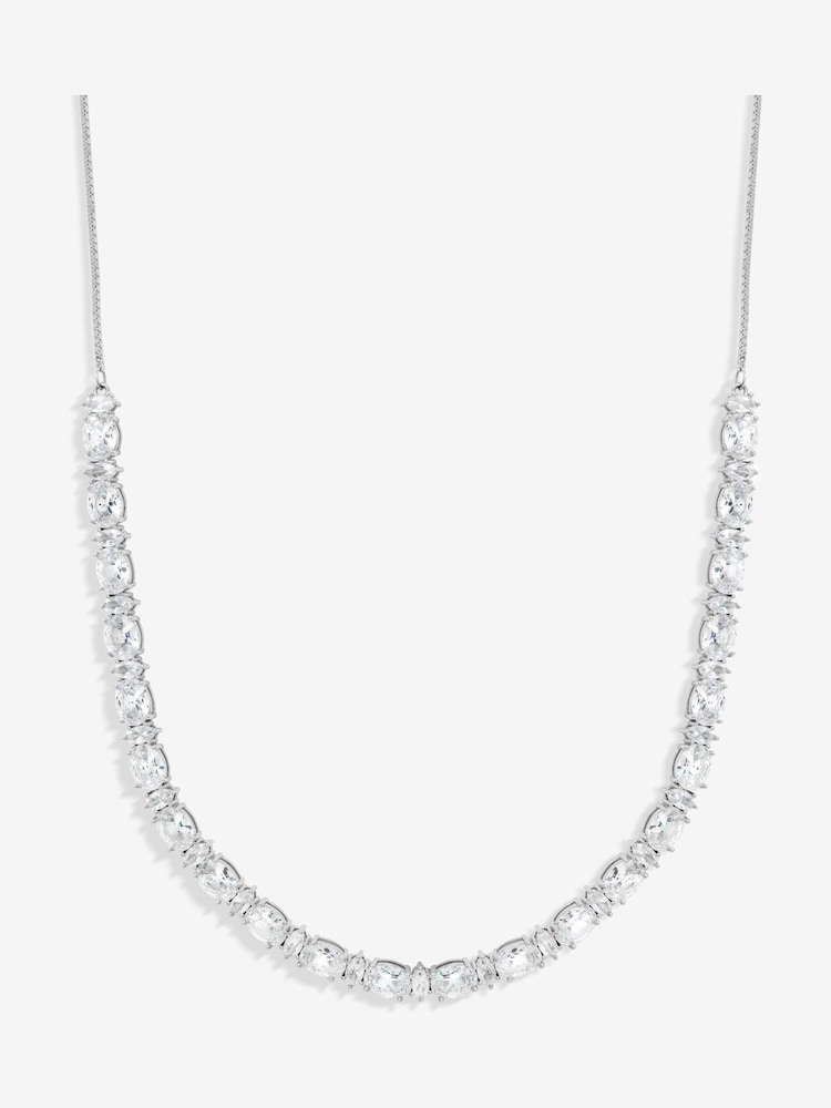 Jon Richard Silver Tone Cubic Zirconia Mixed Stone Allway Necklace - Image 2 of 2