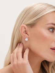 Jon Richard Silver Tone Cubic Zirconia Crystal Peardrop Stud Gift Boxed Earrings - Image 3 of 3