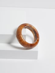 Jon Richard Brown Marbled Resin Bangle - Image 2 of 4