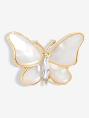 Jon Richard Gold Mother Of Pearl Butterfly Brooch Gift Boxes - Image 2 of 3
