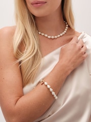 Jon Richard Gold Tone Semi Precious Pearl Bead Necklace - Image 3 of 3