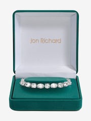 Jon Richard Silver Tone Cubic Zirconia Mixed Stone Bracelet - Image 1 of 3