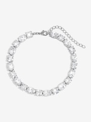Jon Richard Silver Tone Cubic Zirconia Mixed Stone Bracelet - Image 2 of 3