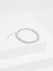 Jon Richard Silver Tone Cubic Zirconia Mixed Stone Bracelet - Image 3 of 3