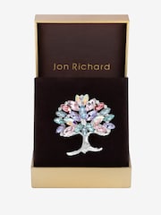 Jon Richard Silver Multi Coloured Tree Of Life Brooch Gift Boxes - Image 1 of 4