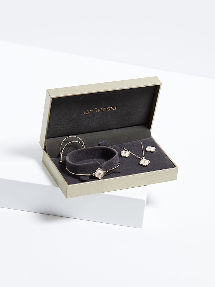 Jon Richard Tone Crystal Clover Trio Set - Imagem 4 de 4