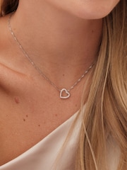 Jon Richard Silver Tone Cubic Zirconia Open Heart Set - Image 2 of 4