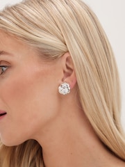 Jon Richard Gold Tone Polished Knot Clip Earrings - Image 1 of 3