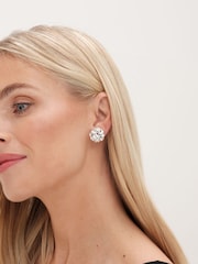 Jon Richard Gold Tone Polished Knot Clip Earrings - Image 2 of 3