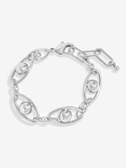 Jon Richard Silver Tone Polished Orb Chain Bracelet - Image 1 of 1