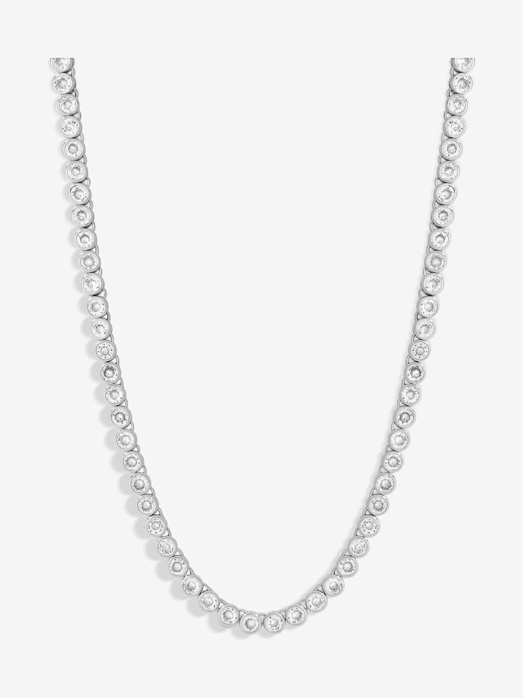 Jon Richard Gold Tone Cubic Zirconia Adjustable Tennis Necklace - Image 1 of 1