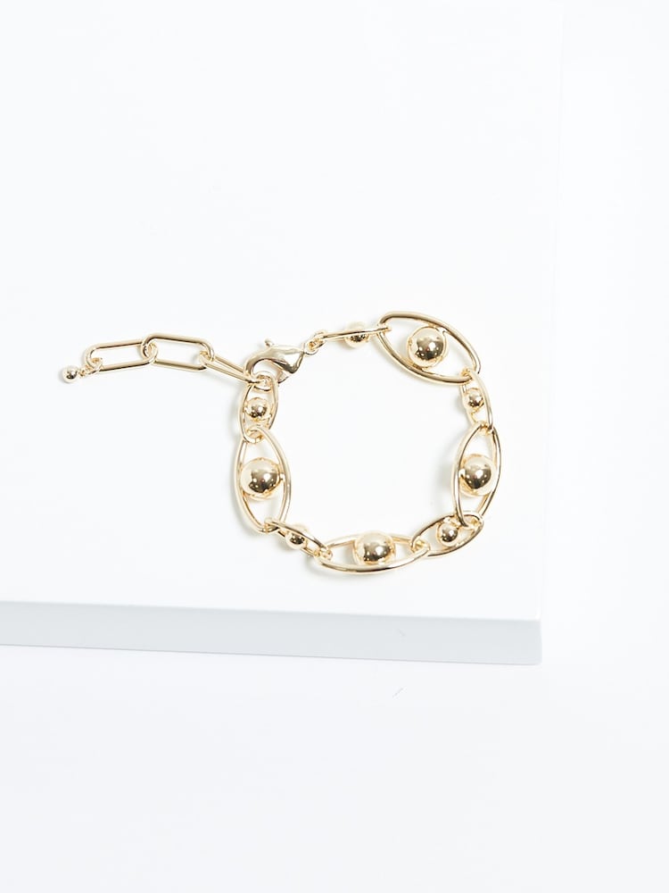 Jon Richard Gold Tone Polished Orb Chain Bracelet - Image 3 of 3