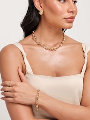 Jon Richard Gold Tone Polished Orb Chain Bracelet - Image 4 of 4