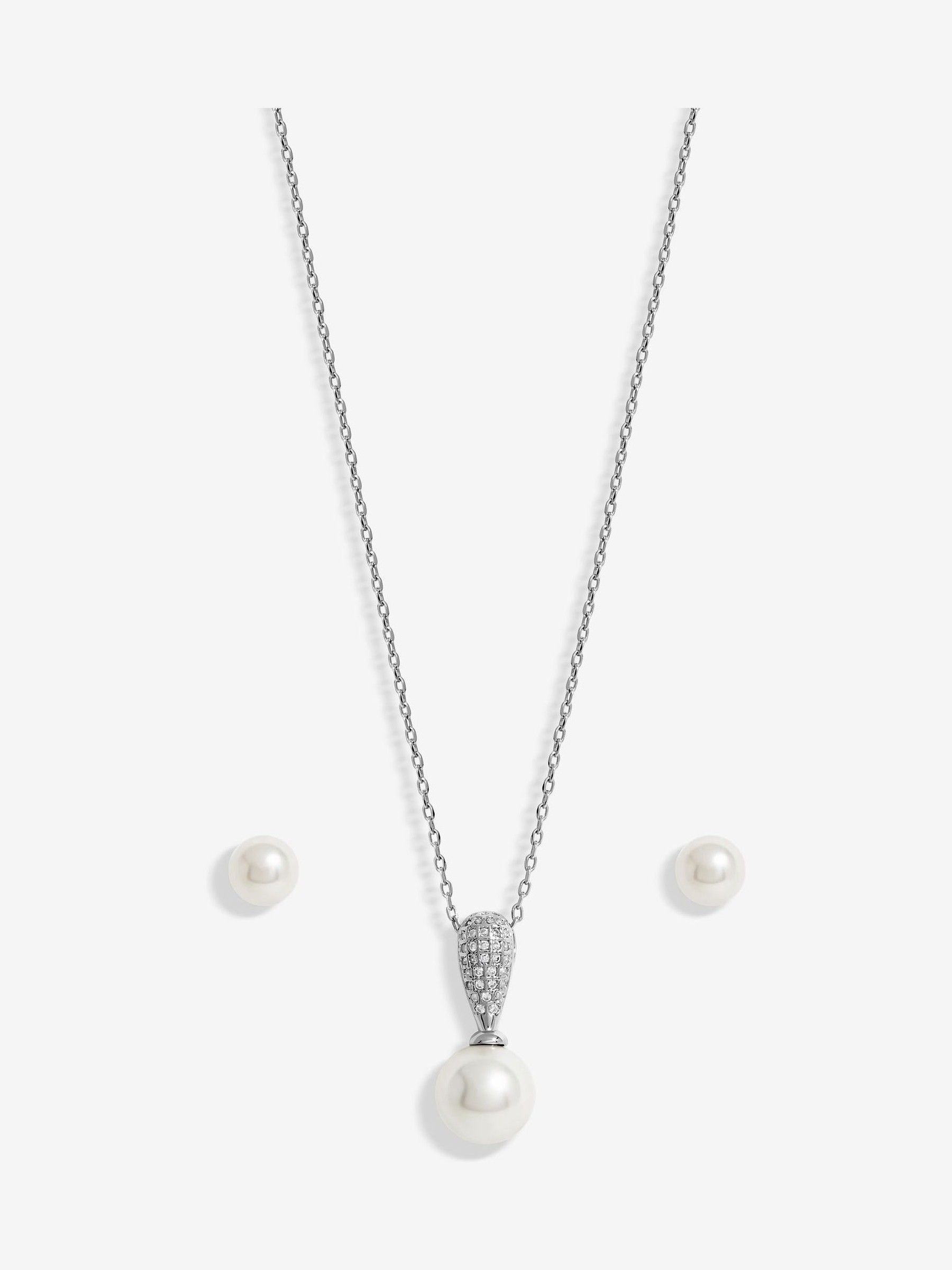 【高い素材】 Cubic Tone Silver Richard Jon Buy Zirconia from Set Pearl その他