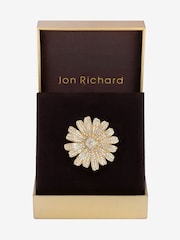 Jon Richard Gold Crystal Flower Brooch Gift Boxes - Image 1 of 4