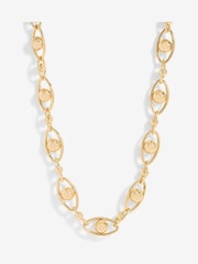 Jon Richard Gold Tone Polished Orb Chain Necklace - Image 1 of 4