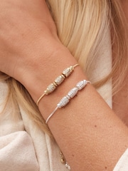 Jon Richard Silver Tone Pave Charm Toggle Bracelet - Image 3 of 3