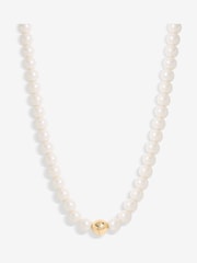 Jon Richard Gold Tone Magnetic Pearl Necklace - Image 1 of 3
