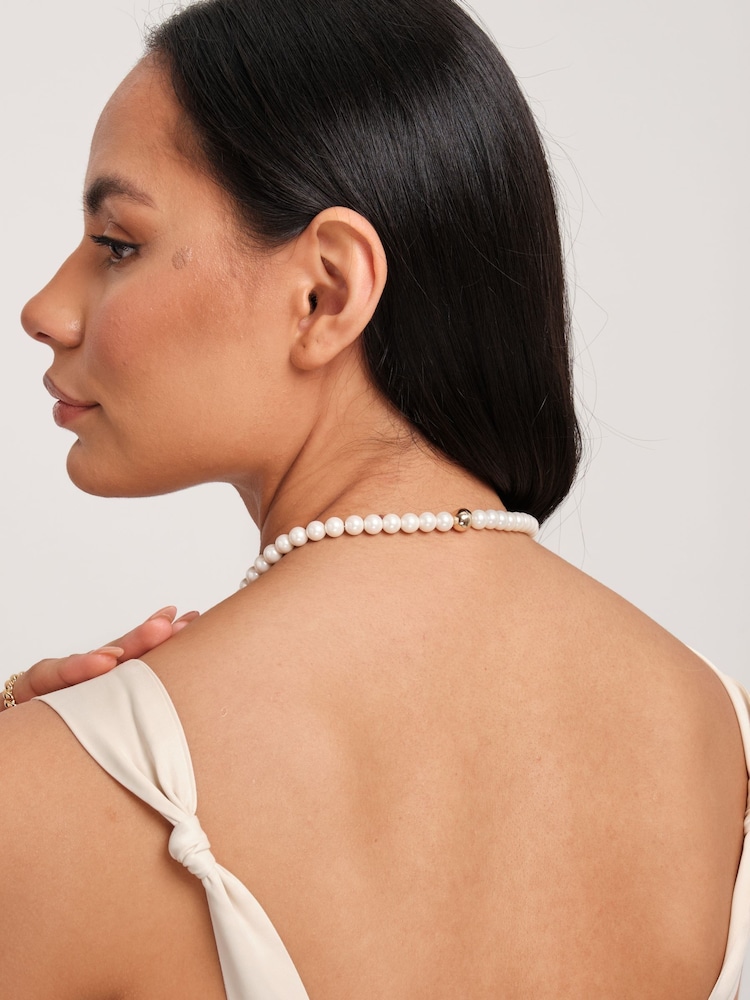 Jon Richard Gold Tone Magnetic Pearl Necklace - Image 3 of 3