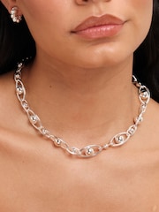 Jon Richard Silver Tone Polished Orb Chain Necklace - Image 2 of 3