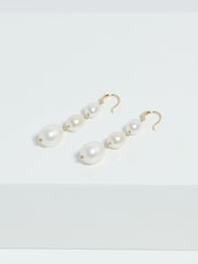 Jon Richard Gold Tone Semi Precious Drop Earrings - Image 2 of 3
