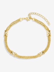 Jon Richard Gold Tone Mesh Kiss Bracelet - Image 1 of 3