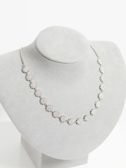 Jon Richard Silver Tone Cubic Flower Adjustable Mini Necklace - Image 3 of 4