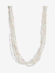 Jon Richard Gold Tone Semi Precious Multi Row Twisted Necklace - Image 1 of 1