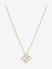 Jon Richard Gold Tone Cubic Zirconia Clover Gift Boxed Pendant - Image 2 of 3