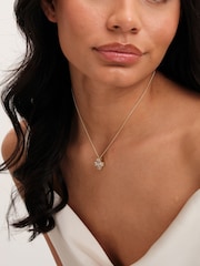 Jon Richard Gold Tone Cubic Zirconia Clover Gift Boxed Pendant - Image 3 of 3