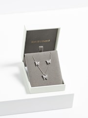 Jon Richard Silver Tone Cubic Zirconia Butterfly Set - Image 5 of 5