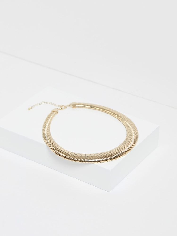 Jon Richard Gold Tone Statement Omega Necklace - Image 3 of 3