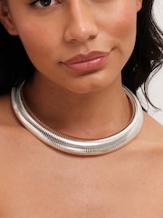 Jon Richard Silver Tone Statement Omega Necklace - Image 2 of 3